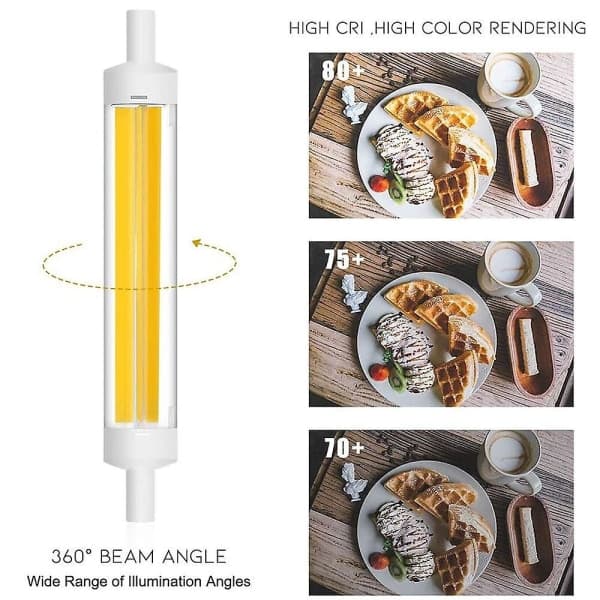 Dimbar R7S COB LED-lampor 15W J Typ 189mm 220-240V