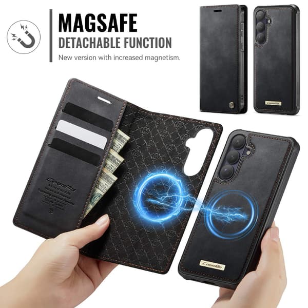 CASEME Til Samsung Galaxy Pung Etui Magnetisk Aftagelig RFID Beskyttelse Red A53 5G
