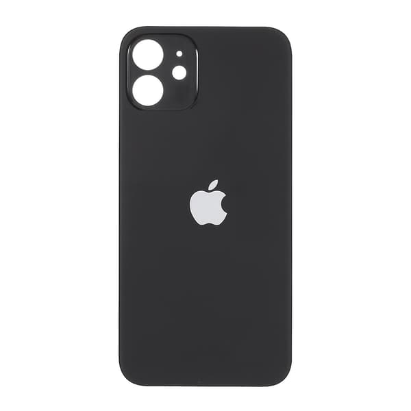 Kompatibelt batteridæksel til iPhone 12 (Kamerahul Ring Standard Version) (FMY) Sort Black iPhone 12 6.1 inch