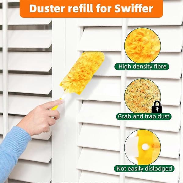 30-pack 360 dammvippefyllning för Swiffer Dusters, kraftig dammvippesats med 1 H