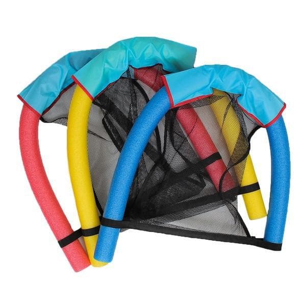 Flytande stol simutrustning — Uppblåsbar solstol, vattenflotte, sparkbräda, simring och flytpinne-stol — Hög flytkraft yellow φ 7.5cm*L 150cm