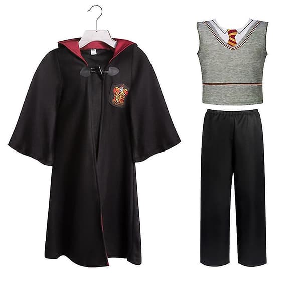 Harry Potter Hermione Granger Gryffindor Rollspelsuniform Kostymset för Barn 3-14 År - Present 3-4 År 3-4 Years BOy