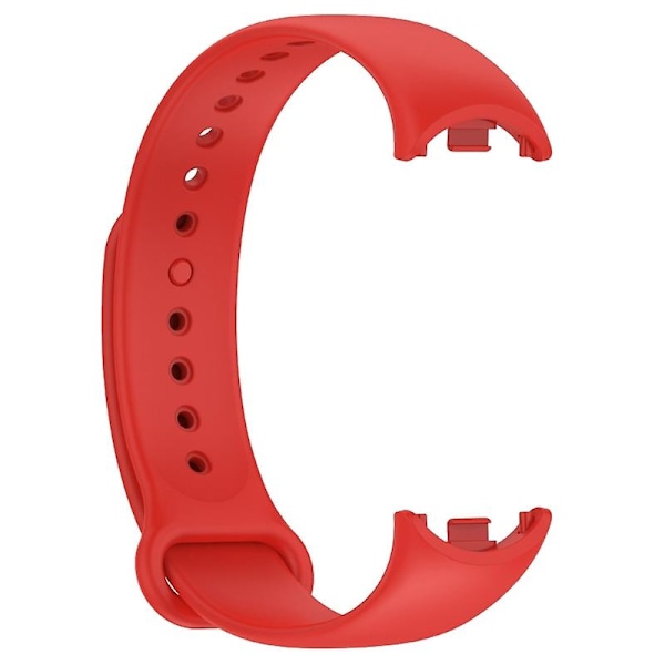 Säädettävä silikonihihna Mi Band 8 -älykellolle, rannekoru, ranneke, vyölenkki Red