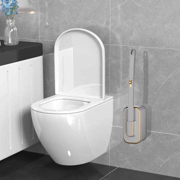 WC-harja 24 vaihtopäällä, kertakäyttöinen seinäkiinnitteinen WC-harja aromaterapialla White