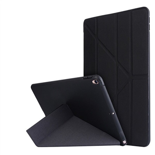 iPad-deksel 9.7 tommer Smart Cover Case med stativ Svart