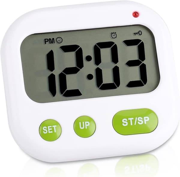 Vibrerande väckarklocka under kudden, digital LCD-väckarklocka med musik/vibration