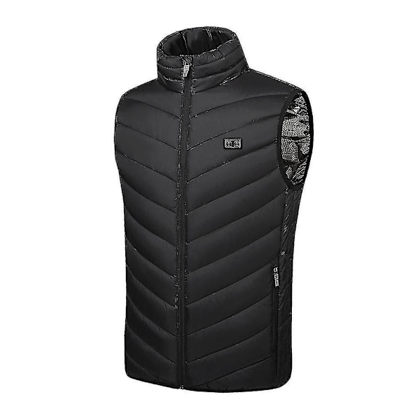 Oppgradert 13-sone oppvarmet vest for menn USB-lading oppvarmet jakke Smart oppvarmet ermeløs jakke XL