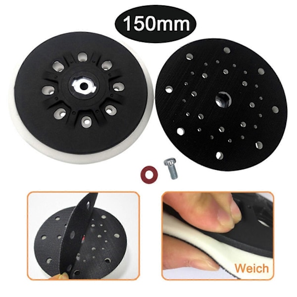 150 mm Velcro slibepude blød hård til Festool Festo RO 1E,2E,ETS,LEX,WTS,Rotex style2947
