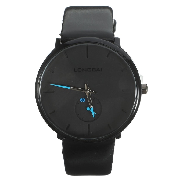 Lysande vattentät watch för män Modekvartsklocka watch till make far (svart klockarmband) Black 23x4 cm