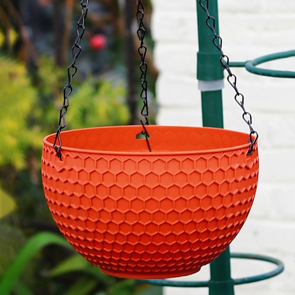 Blomkruka Hemträdgård Balkong Hängande Växtkruka Hängande Korg Hängande Kruka Blomväxter Krukor Röd Red Small