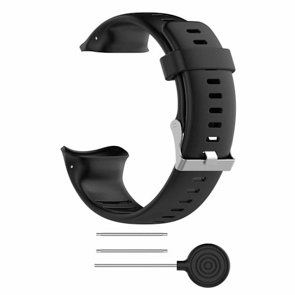 Armband silikon Svart Sort