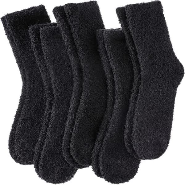 Dam Fuzzystrumpor Mysiga Fluffiga Vinter Varma Toffelstrumpor Mikrofiber Mjuka Hemma Sovastrumpor, 02
