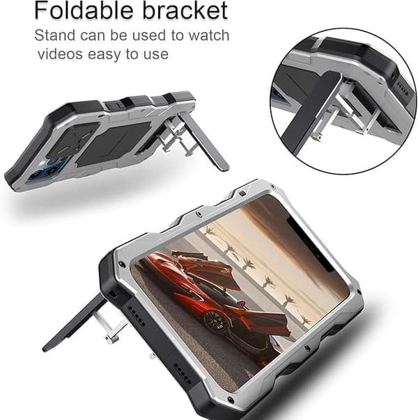 Kompatibel med iPhone 13 Pro max Vandtæt Metal Etui, Bui