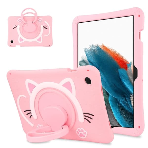 Kompatibelt CDQ-etui til Samsung Tab A8 10.5 med roterende stativ SM-X200/X205