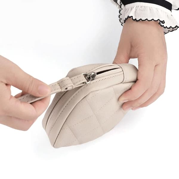 Sanitær Oppbevaringspose Mini Kosmetikkvesker BEIGE beige