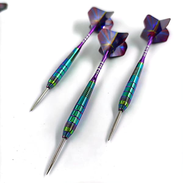 Dartset med ståltipp, 3-pack professionella dartpilar med 6 premium aluminiumskaft Blue