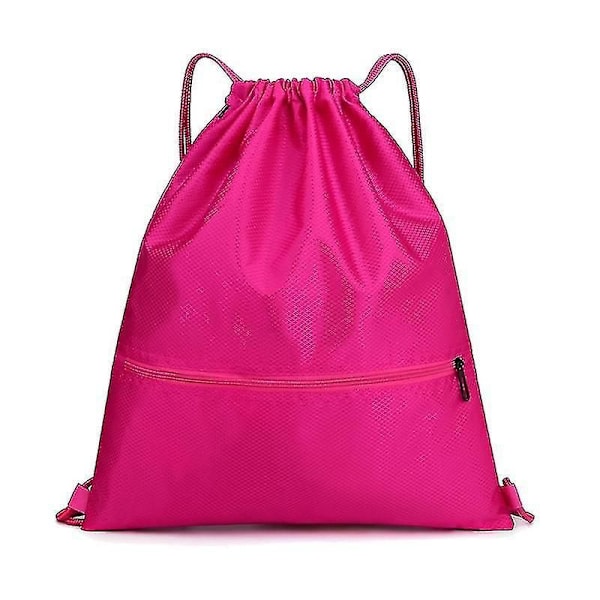 Unisex Kiristysnyörilaukku Urheilu Kuntosali Päiväreppu Uimakoulu Reppu Ranta Matka Ostoskassi Pinkki Pieni Pink Small Small