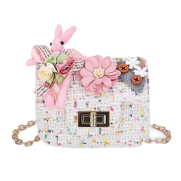 Flickors Crossbody-väskor för barn 6-12 år, Handväska för flickor CJY Beige