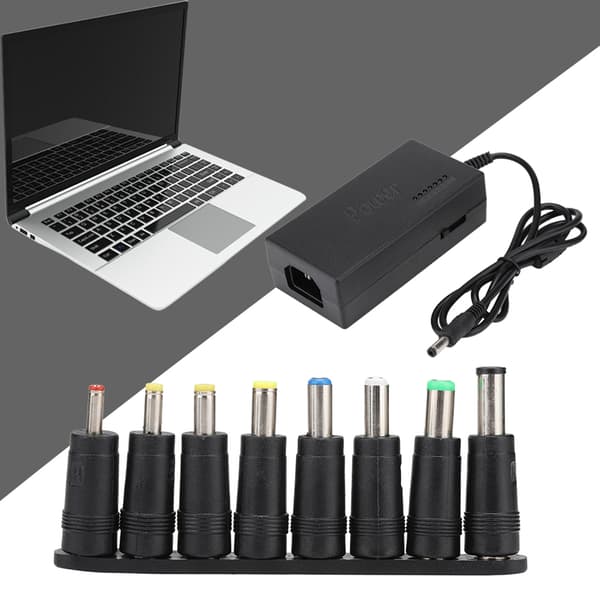 96W DC 12V~24V Output Universal Laptop 8-Pumpe Strømadapter (Stik 100-240V)