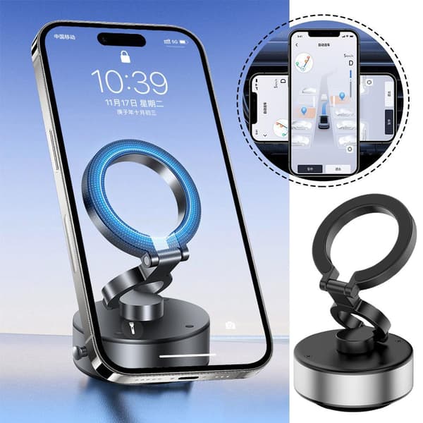 Bil Mobiltelefonholder Gravity Luftventil Universal Mount 360 Rotasjon Hot N I3W8 Black One size