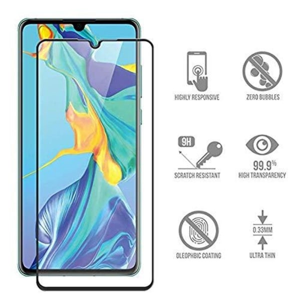 2 stk fuld lim skærmbeskytter til Huawei p30 pro