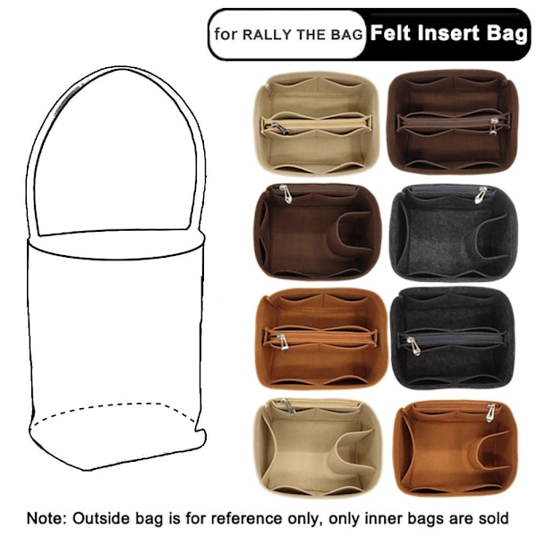 Spandtaske Indsats Taske Linner Taske SVART A En sort black A-A