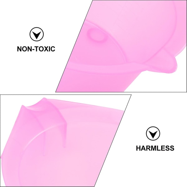 3 st Hårfärgsblandningsskål Gör själv-hårfärgning Hårfärgningsskål Kraftig hårfärgskopp med handtag för frisörsalong Frisörer (rosa) Pink 16x14cm