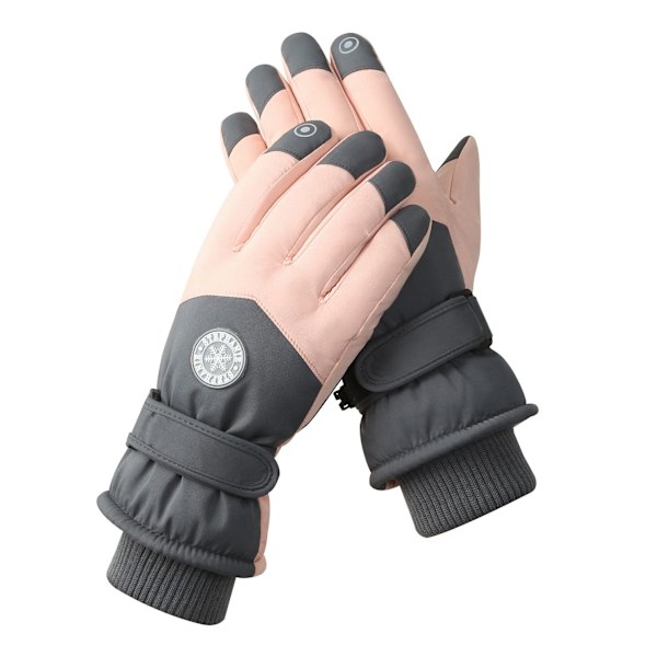 New winter ski gloves, men's and women's outdoor cycling touch screen, warm, velvet, thick, waterproof, non-slip