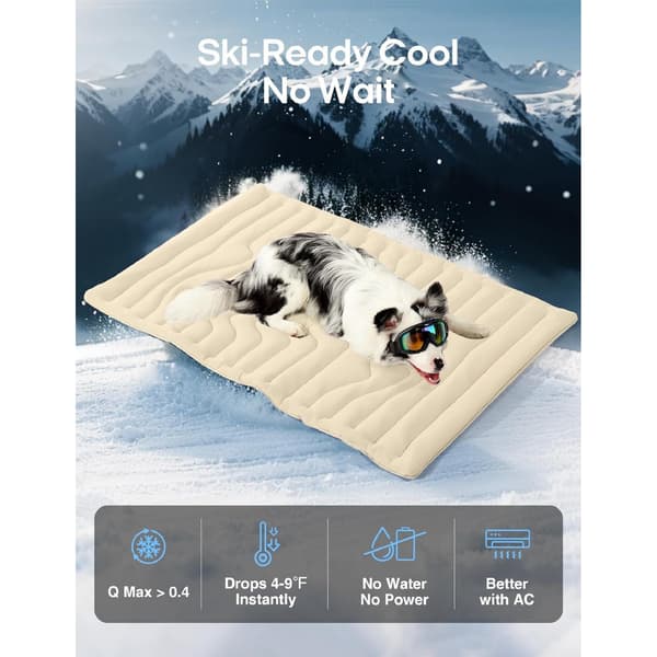 Varmtsælgende kølemåtte til kæledyr, sommer sovemåtte til hunde, et køligt og åndbart produkt til forebyggelse af hedeslag. grey S