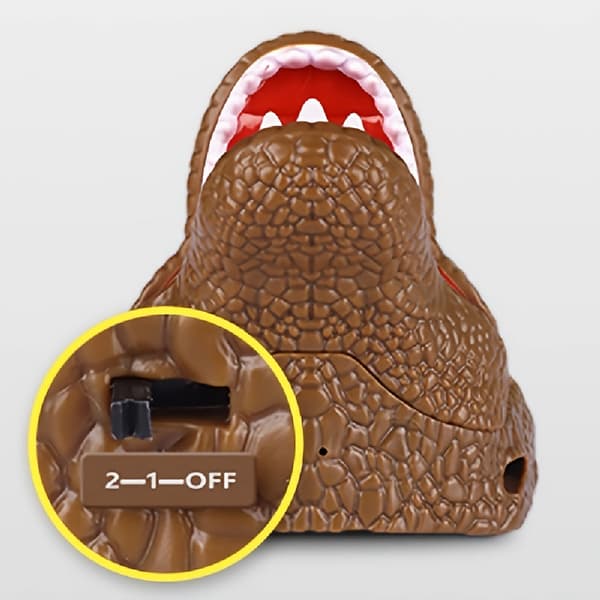 1 stk, LED-hodelykt, brølende dinosaurhodelykt, USB oppladbart lys, 90° roterende hodelykt, hjemmedekorasjonshodelykt, den beste gaven Green