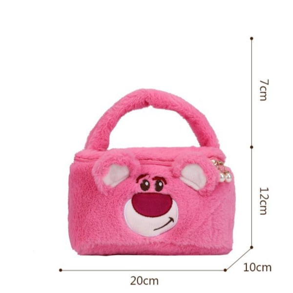Mansikkakarhu Melody Cinnamoroll Anime Pehmo meikkilaukut 20x10x9cmD