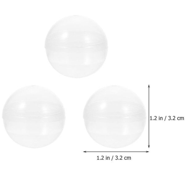 120st runda fyllbara bollar multifunktions plastkulor vridbara bollar fyllbara bollar för fest 3.20X3.20X3.20CM