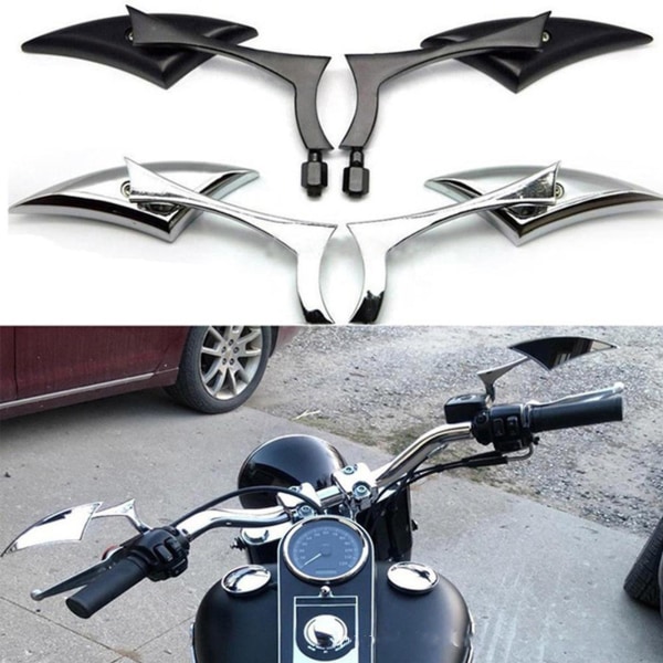 Qx Blade Backspegel Motorcykel Backsidospegel Clear Vision Motorcykel Aluminium Blad Universal Backspegel B