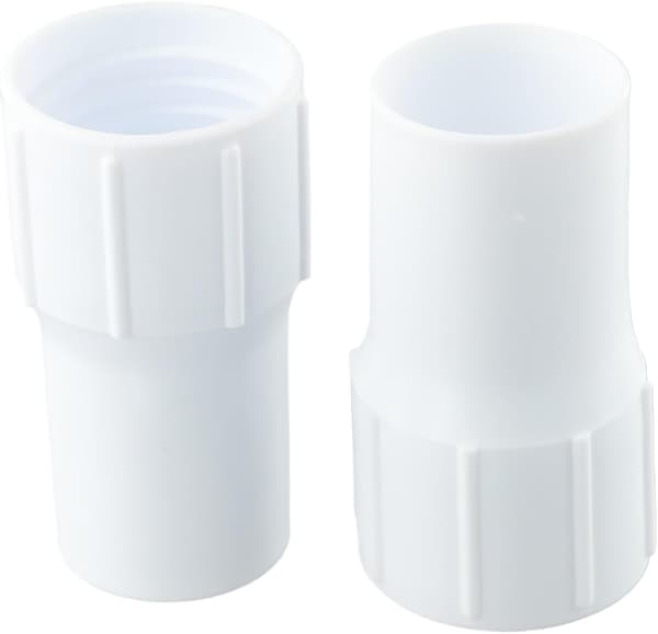 Pakke med 2 plastikmuffer til udskiftning af poolslange - 38 mm