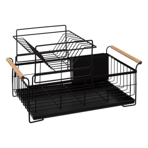 Tiskiteline - 2 tasoa - Metalli Musta Black Svart
