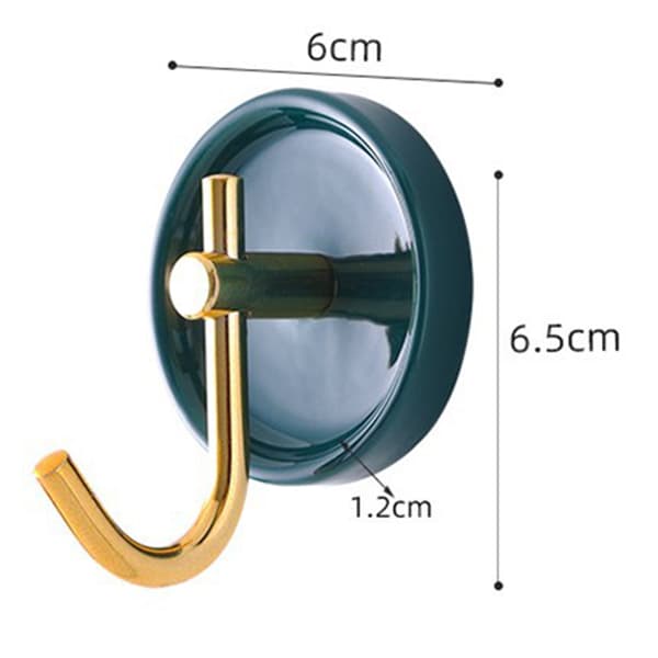 Självhäftande krok utan borrning, multifunktionell väggmonterad handdukskrok White-Hook 3pcs