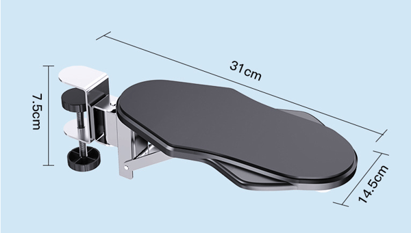 Computer armlæn til skrivebord, ergonomisk albuestøtte til h Folding rotating model