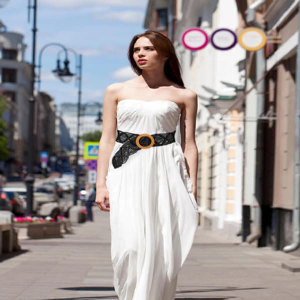 Boho-vyö naisille, vyötärövyöt mekoille, kudottu punottu boheemi tyyli asuste off white