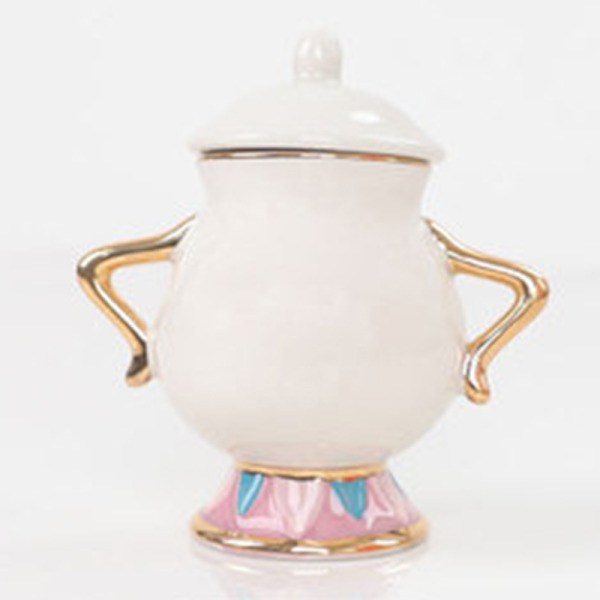 Tecknad Ny Skönheten och Odjuret Tekanna Mugg Tekanna Mugg Ett Set Härlig & Kopp Set Tekanna Mugg Födelsedagspresent A Pot And A Cup