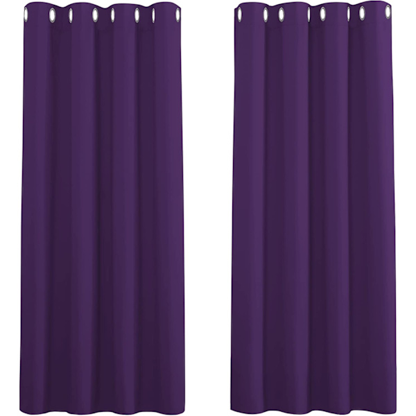 2 blendingsgardiner (lilla 132*60cm)