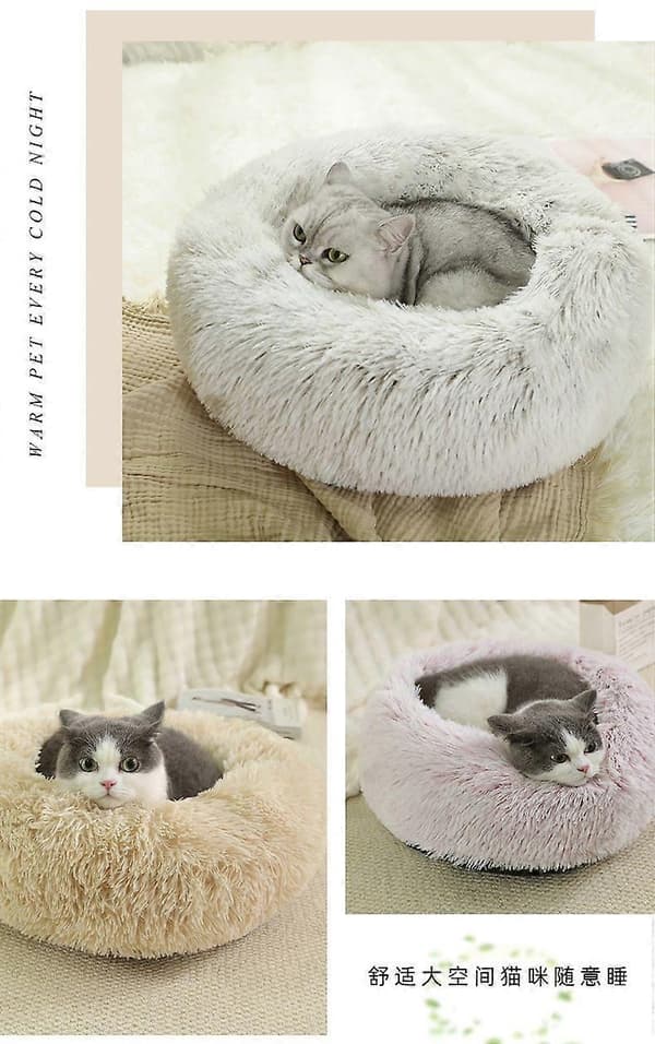 Blød Hundeseng / Katteseng, Hundeseng / Katteseng - Hundeseng/Katteseng-Xin grå grey 60cm