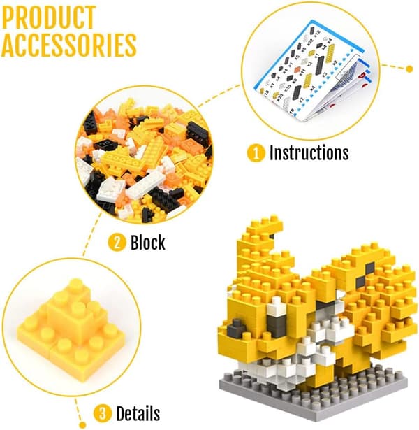 Byggsats, Miniblockmodeller, 525 st Nano-Miniblock, 3D DIY