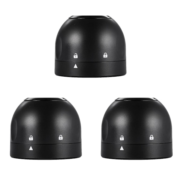 3x Sulkija / samppanjakorkki samppanjapullolle Black Svart