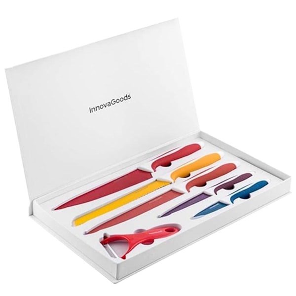 Knife Set with Potato Peeler - Color Multicolor multifärg