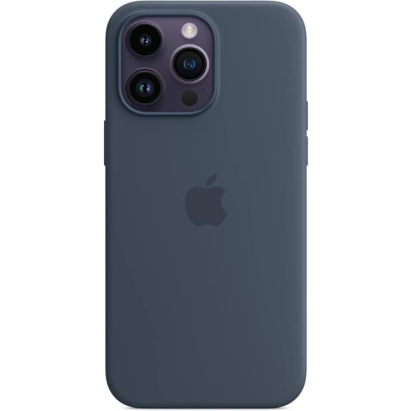 IC Apple Silikondeksel med MagSafe for iPhone 14 Pro Max Storm Blue