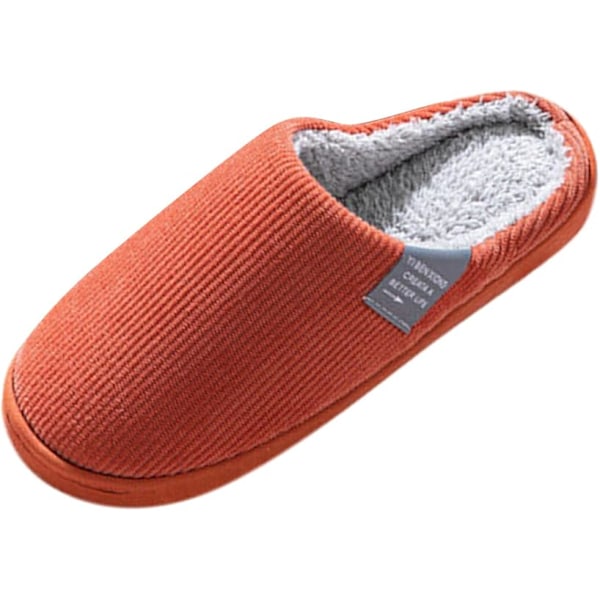 Dames Hjemmesko Dames Vinter Slippers Komfortable Slippers Varmt Plysj Fór Sko Dames Vinter Hjemmesko Orange 38-39