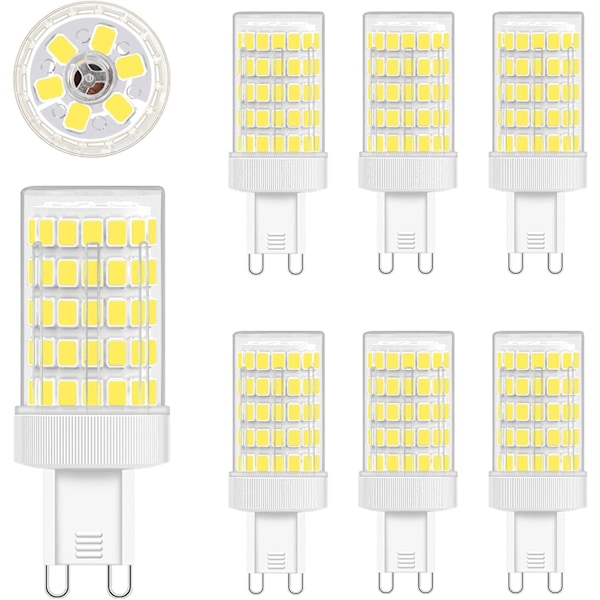 G9 LED-lampa Cool White, 10W 6000K 900LM AC 220V Paket med 6 Y