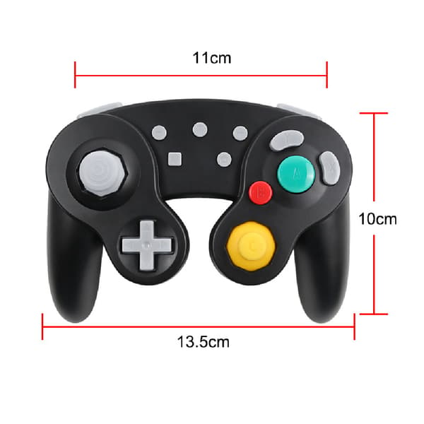 GameCube-kontroll 2-pack, klassisk trådbunden NGC-spelkontroll med vibration, enpunkts- och trepunktsstilar för Wii, PC och Switch