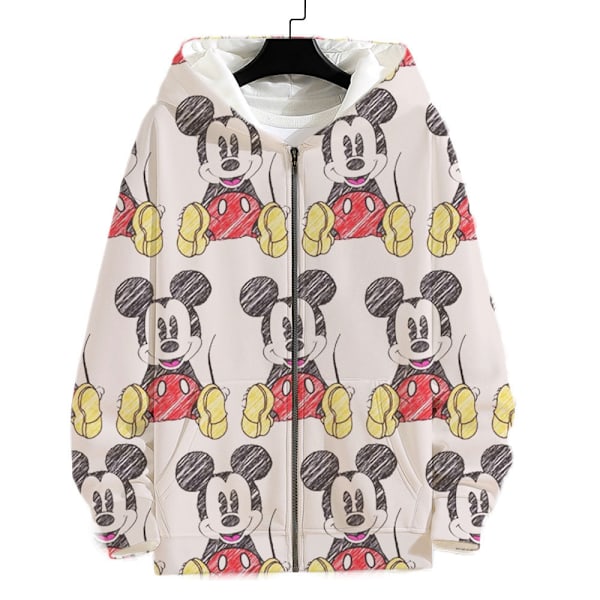 Donald Duck Hoodies Hoodie Dragkedja Jacka Topp Ytterkläder Fans Present Homecoming 4D A18 2XL