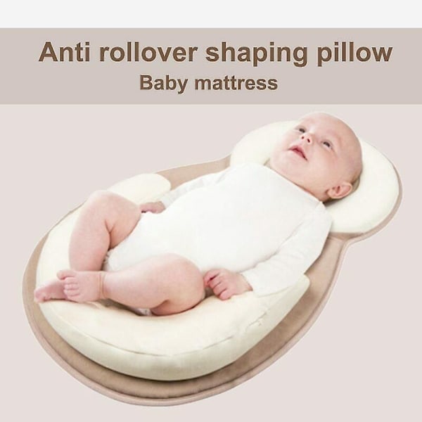 Bærbar Babyseng Nyfødt Lounger Komfortabel Sikreste Spædbarns Babynest Beige